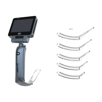 5つの使い捨て可能な刃が付いている3.0インチの麻酔のビデオLaryngoscope