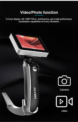 使い捨て可能な繊維光学のビデオLaryngoscope 32GBの麻酔の電子内視鏡