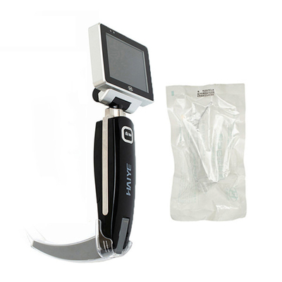 使い捨て可能な刃が付いている3インチの表示ステンレス鋼の麻酔のビデオ助けられたLaryngoscope