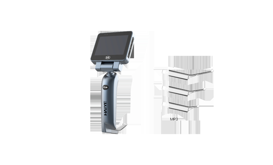 3つのサイズの小児科の使い捨て可能な刃が付いている3.5インチ電池の麻酔のビデオLaryngoscope